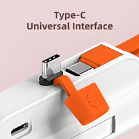 Mini batterie externe d'urgence OEM avec logo, 5000 mAh, câble de charge Type C, sortie 10W pour téléphone, utilisation en extérieur