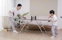 Table de ping-pong pliable portable en alliage d'aluminium moderne pour enfants, vente en gros d'usine, pour usage extérieur