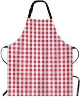 Ensemble de cuisine et barbecue personnalisé en tissu à carreaux Buffalo noir et rouge, avec tablier, gant de four et protège-plat pour le nettoyage et la cuisson, neuf