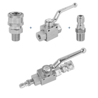 Kit de vanne à bille pour nettoyeur haute pression avec raccord rapide 1/4 pouce