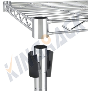 Промышленный прочный металлический органайзер 609x457x1800 мм, полка из проволочной сетки для кухни, кладовой, гаража, многоцелевой - Product Image 4