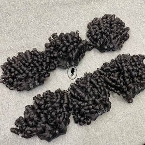 ผมต่อแบบถักทอสำหรับต่อผมทำจากขนสัตว์ธรรมชาติผมแท้แบบเรมี่ - Product Image 3