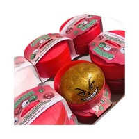 Boîte surprise interactive de Noël : Boules vertes Grinch lumineuses en TPR à texture moelleuse et à récupération lente