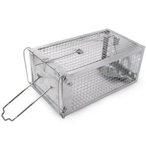 Piège à rats métallique à ressort à entrée unique pour capture vivante, cage à rongeurs pour usage intérieur et extérieur - Product Image 4