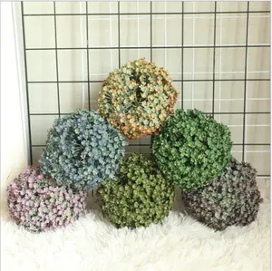 Boule de gazon artificielle colorée pour jardin, 1 pièce, fausse herbe colorée pour décoration extérieur ou intérieur