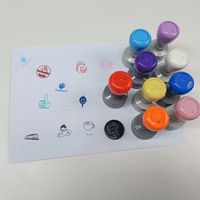 Tampons Flash Ronds de 30 mm en HA de Bonne Qualité, Couleurs Douces, Personnalisables pour Récompenses et Enseignants