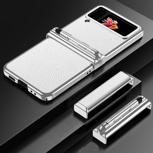 Funda de teléfono galvanoplastia para <span class=keywords><strong>Samsung</strong></span> galaxy <span class=keywords><strong>Z</strong></span> <span class=keywords><strong>flip</strong></span> 4 5G, carcasa con bisagra con ranura para bolígrafo para Galaxy <span class=keywords><strong>Z</strong></span> <span class=keywords><strong>flip</strong></span> <span class=keywords><strong>3</strong></span> - Product Image 4