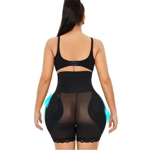 Fat Women Compression Tummy Control Panties Padded Butt Lifter Tight Shaper Faja Stage 2 Padded Hip Shapewear