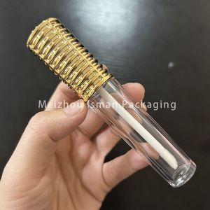 ISMAN Gold - Tubo de Rímel Cónico de 6 ml y 13 ml, Botella de Brillo Labial de Plástico Transparente Irregular, Envase Cosmético Vacío al por Mayor - Product Image 4