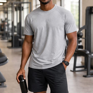 เสื้อยืดเจอร์ซีย์ผู้ชาย Hengtai คุณภาพสูง ผลิตจากโพลีเอสเตอร์ 100% สวมใส่สบาย ซึมซับเหงื่อ แห้งเร็ว สีพื้น - Product Image 1