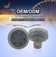 Lumière de fête foraine amusante 60MM E14 Ampoule de manège Cabochon Lumière pixel LED Lampe RGB