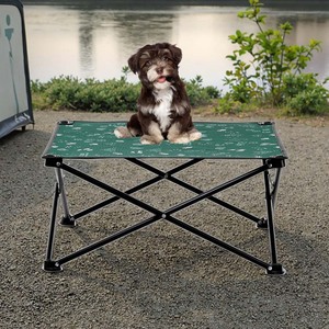 Cama Cuadrada para Perro de Diseño Moderno, Tela Oxford, Cómoda, Plegable y Portátil, para Perros Pequeños, con Marco de Acero Resistente - Product Image 4