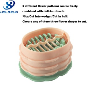 Thiết Kế Mới Đa Năng Của Nhãn Hiệu Thực Phẩm An Toàn Hoa Hình Dạng 3 Trong 1 Nhựa Trứng <span class=keywords><strong>Slicer</strong></span> Cắt Cho Trứng Luộc Cắt - Product Image 3