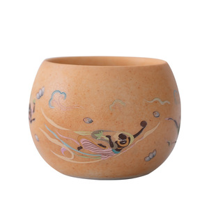 Taza de Cerámica Dunhuang Flying Apsaras Master Cup, Taza Individual Creativa para Té Kung Fu, Origen Dehua - Product Image 5