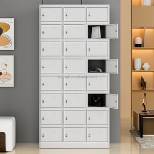 Modern 24-<b>Box</b> Personal Steel Storage Locker with Key-Lock Gym <b>Filing</b> Cabinet for Offices Knock-Down Structure - Product Image 2
