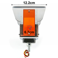 Feux de signalisation de danger LED double face rouge ambre étanches IP65 12V/24V certifiés CE pour véhicules tout-terrain, base à vis universelle