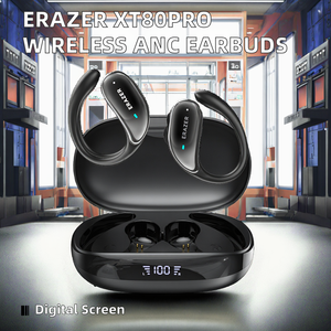 <span class=keywords><strong>ERAZER</strong></span> XT80Pro BT6.0 Écouteurs intra-auriculaires sans fil à réduction de bruit ANC, étanches IPX5, commande tactile, affichage numérique LED - Product Image 2