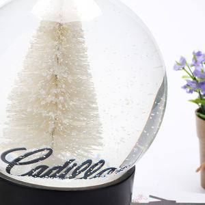 Resina personalizada de poliresina, árbol de bolas de nieve hecho a mano - Product Image 4