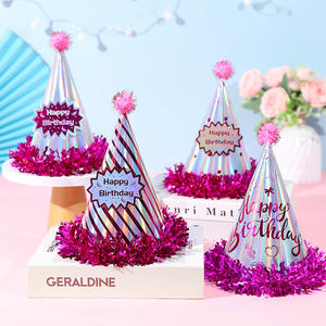 ผู้ผลิตขายส่งของตกแต่งงานวันเกิด-หมวกปอมปอมสำหรับผู้ใหญ่ ชุดแต่งกายเค้ก กระดาษรักษ์โลกสำหรับงานเทศกาล - Product Image 5