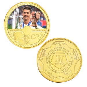 Pièce commémorative <span class=keywords><strong>Cristiano</strong></span> <span class=keywords><strong>Ronaldo</strong></span> <span class=keywords><strong>Coupe</strong></span> d'Europe du Portugal Souvenir <span class=keywords><strong>de</strong></span> football Artisanat Commémoration <span class=keywords><strong>de</strong></span> voyage Style transfrontalier identique - Product Image 2