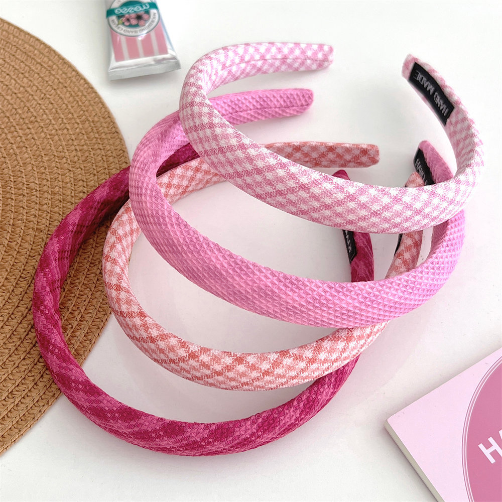 Wholesale Pink Series Padded Hairbands for Women Girls Thin Wide Princess Hair Hoop with Sponge for Daily Wear Special Occasions