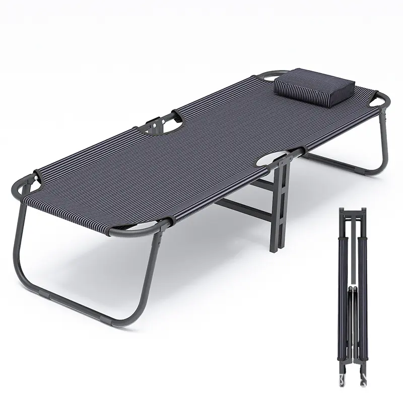 Outdoor durable high quality folding single bed camping hiking bed