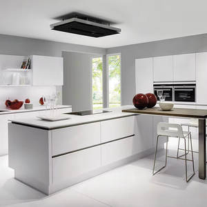 Îlot de cuisine en pierre naturelle importée, grand îlot de cuisine avec tiroirs - Product Image 6