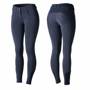 Pantaloni da equitazione senza stampa personalizzata in Silicone e Logo ricamato che salta pantaloni da spettacolo equestri di alta qualità - Product Image 1