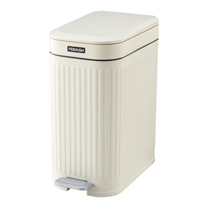 Poubelle carrée Alex 12L avec pédale et couvercle, pour intérieur, maison, bureau - Product Image 4