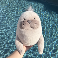 Peluche de lion de mer Roarwell de qualité supérieure JC, jouet amusant représentant une faune marine, animal en peluche doux et mignon, poupée en peluche de phoque océanique pour enfants, cadeau