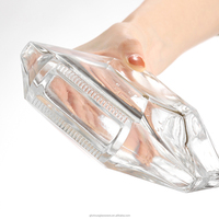 Bouteille vide en verre de 375 ml en forme d'animal pour vodka, gin, whisky, rhum, tequila, liqueur, spiritueux, avec bouchon à vis