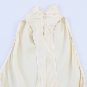 PB&ZA Vestido Midi de Seda Satinada con Cuello Halter, Elegante y Moderno, Verano 2026, Sin Mangas, Estilo Vintage, Espalda Descubierta, para <span class=keywords><strong>Mujer</strong></span> - Product Image 6