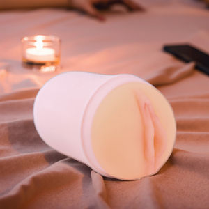 كأس استمناء كهربائي بتصميم تلسكوبي يحاكي الجنس الفموي وقالب معكوس من البلاستيك لمستلزمات الإثارة للرجال - Product Image 1