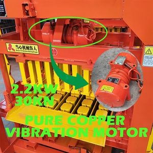 Machine à mouler des blocs creux et des briques de pavage QTJ4-40A, facile à utiliser, petite machine électrique de fabrication de briques en ciment - Product Image 4