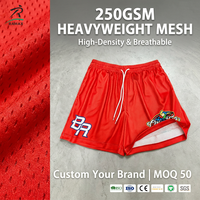 Shorts en maille RAMAX 250 GSM, haute densité, respirants, pour athlétisme, basketball, gym, personnalisables, vente en gros, MOQ 50