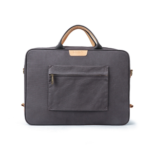 Maletín de Negocios de Lona Encerada para Hombre, Color <span class=keywords><strong>Gris</strong></span> Vintage, para Portátil de 15 Pulgadas, Bolsa de Mensajero de Gran Capacidad, Diseño Vintage - Product Image 4