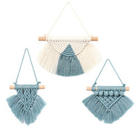 Nouveau coton de bonne qualité macramé tenture murale avec gland Boho tissé macramé mur pour enfants chambre décoration de la maison