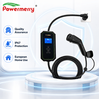 Nouveau chargeur EV portable 3,5 kW Type 2 16A 230V AC Protection IP67 Prise personnalisée Européenne Maison Garage Sûr Garantie 2 ans