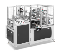 Meilleure machine complète de production de couvercles en carton à dôme haut, avec PLC, pompe, boîte de vitesses, moteur, pour formage de feuilles individuelles, 80 pièces/min