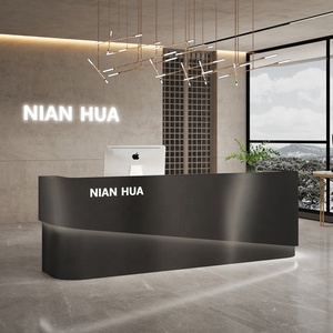 Décoration de <span class=keywords><strong>magasin</strong></span> OEM nouvelle boutique de perruque moderne conception de bureau de réception <span class=keywords><strong>en</strong></span> acier inoxydable or Salon de beauté comptoir de caisse bureau avant pour <span class=keywords><strong>magasin</strong></span> de mariée - Product Image 4