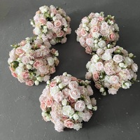 Vente en gros de centres de table de mariage en soie de 60 cm, arrangements floraux, boule de fleurs, centre de table, fleurs artificielles