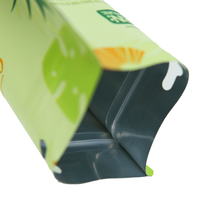 Sachet d'emballage d'épices en papier écologique scellé avec fermeture éclair personnalisé pochette d'emballage d'épices d'assaisonnement pour condiments avec fenêtre