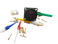 Connecteur circulaire de petite taille à 14 broches, boîtier en alliage d'aluminium, prise droite, étanche à la poussière, Kewei D38999/20FE22PN, fourni directement par l'usine