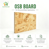 Panneau de bardage en bois composite OSB pour la construction de maisons, sous-plancher, toiture et base murale