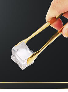 Pince à glaçons en acier inoxydable argenté SYH1209 pour bar, kit de pinces à glaçons pour barman, pince à glaçons pour service en cuisine - Product Image 6