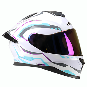 Grossiste casque de <span class=keywords><strong>moto</strong></span> de sécurité intégral personnalisé certifié confortable double lentille ABS racing doublure amovible lavable - Product Image 3