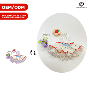 Set di Orsacchiotti Personalizzabili in Diversi Stili con Elegante Pizzo Francese, Taglie Multiple Disponibili - Product Image 3