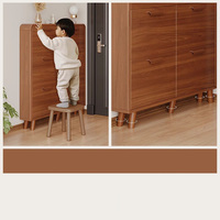 Zapatero Ultrafino, Mueble de Entrada para Almacenamiento, Ahorra Espacio, para Apartamentos Pequeños, Zapatero Sencillo