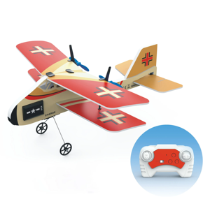 DWI Dowellin 2,4G RC Planeador Avión de control remoto Juguete-2CH Espuma RC Fighter Airlane con luces - Product Image 1