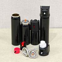 Aluminium-PET-Sprühflasche mit Auslöser, 100ml, zur Selbstverteidigung, Runde Aerosoldose mit Individuellem Logo, Fassungsvermögen 500ml